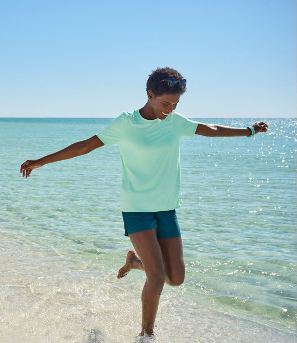 L.L.Bean | Women's SunSmart® UPF 50+ Sun Shirt, Short-Sleeve