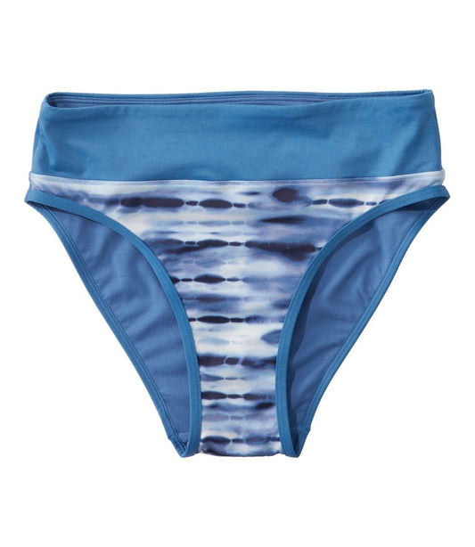 L.L.Bean | Women's New Currents Swimwear, Mid-Rise Brief Print