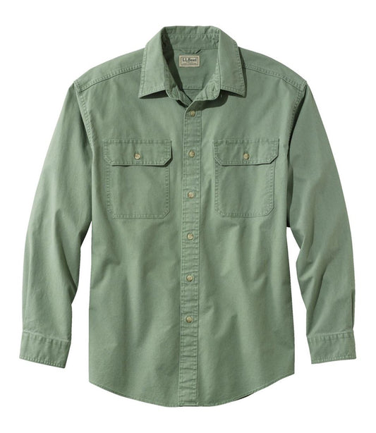 L.L.Bean | Men's Sunwashed Canvas Shirt, Traditional Fit