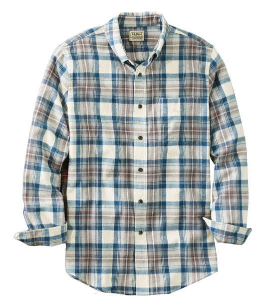 L.L.Bean | Men's Scotch Plaid Flannel Shirt, Slightly Fitted