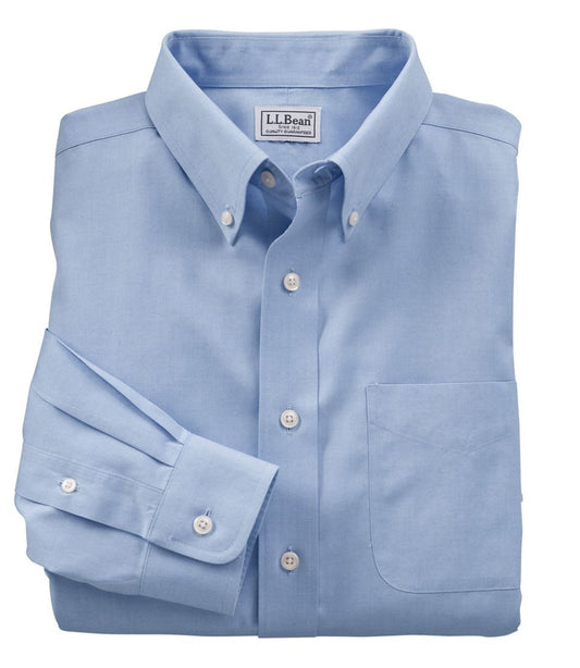 L.L.Bean | Men's Wrinkle-Free Pinpoint Oxford Cloth Shirt, Traditional Fit