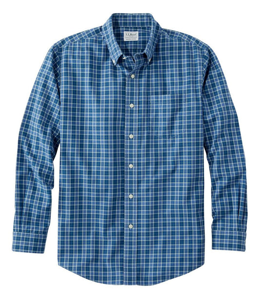L.L.Bean | Men's Wrinkle-Free Kennebunk Sport Shirt, Slightly Fitted Check