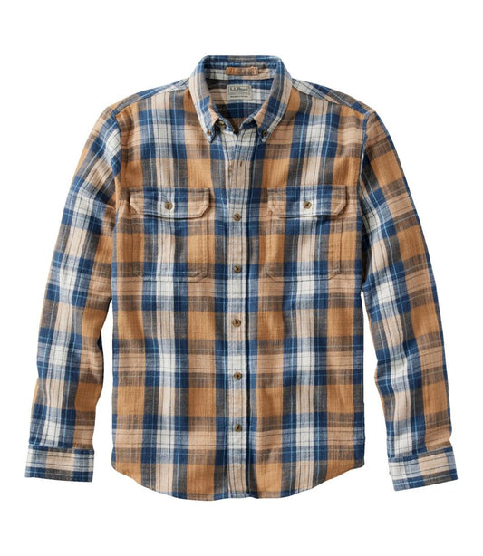 L.L.Bean | Men's 1912 Field Flannel Shirt, Slightly Fitted Untucked Fit, Plaid