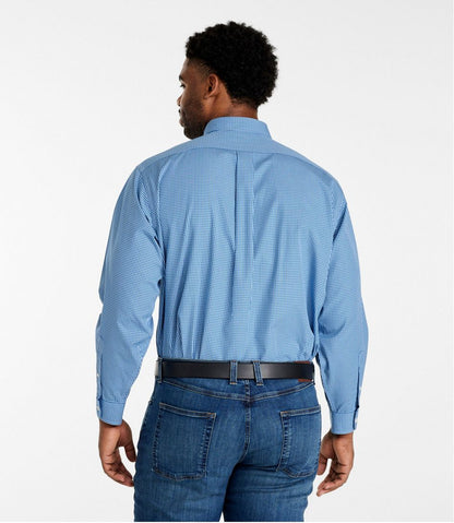 L.L.Bean | Men's Wrinkle-Free Pinpoint Oxford Cloth Shirt, Traditional Fit Tattersall