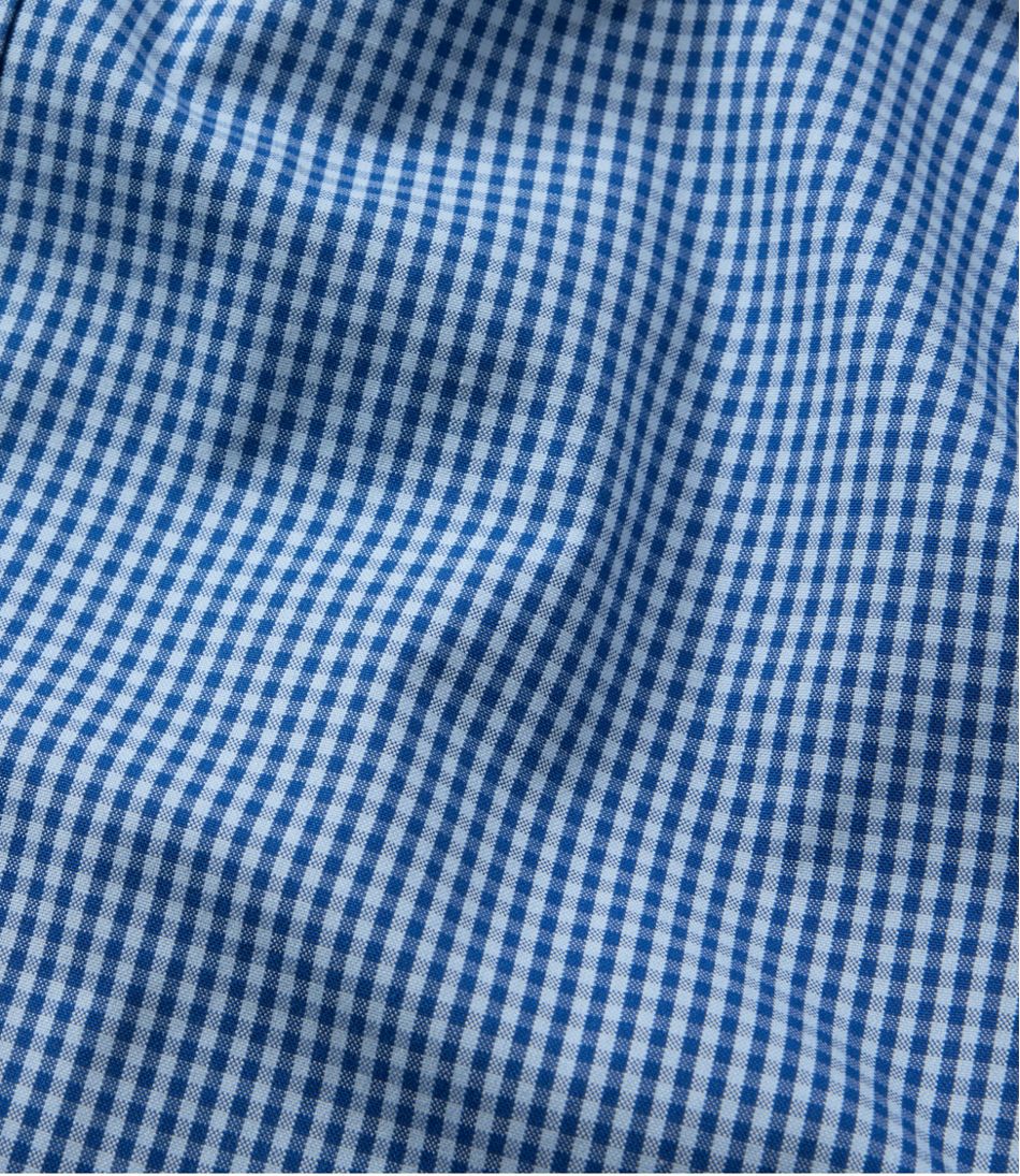 L.L.Bean | Men's Wrinkle-Free Pinpoint Oxford Cloth Shirt, Traditional Fit Tattersall