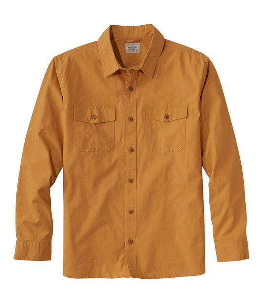 L.L.Bean | Men's Riverton Ripstop Shirt, Long-Sleeve, Traditional Untucked Fit