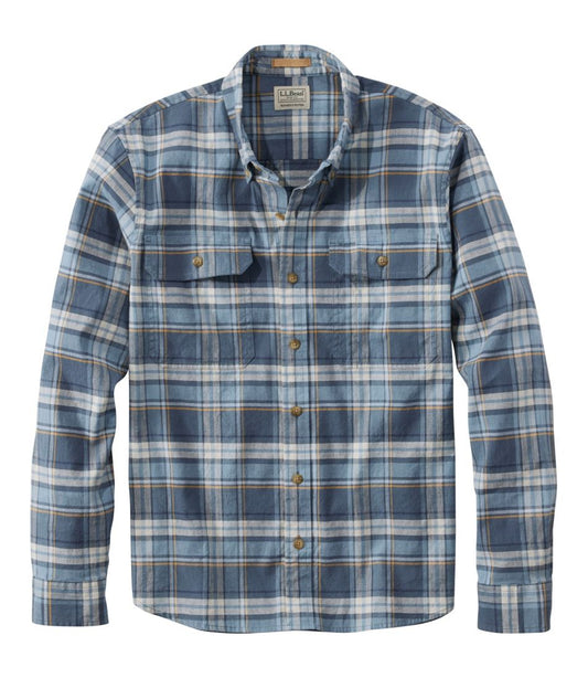L.L.Bean | Men's Stonecoast Hemp Shirt, Long-Sleeve, Slightly Fitted Untucked Fit