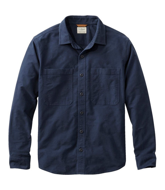L.L.Bean | Men's Bean's Moleskin Shirt, Slightly Fitted Untucked Fit