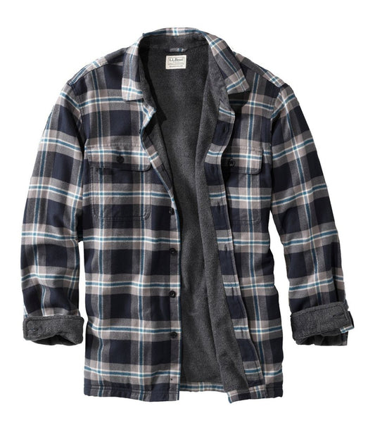 L.L.Bean | Men's Fleece-Lined Flannel Shirt, Traditional Fit