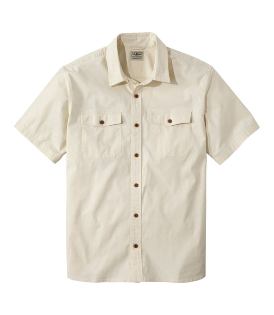 L.L.Bean | Men's Riverton Ripstop Shirt, Short-Sleeve, Traditional Untucked Fit