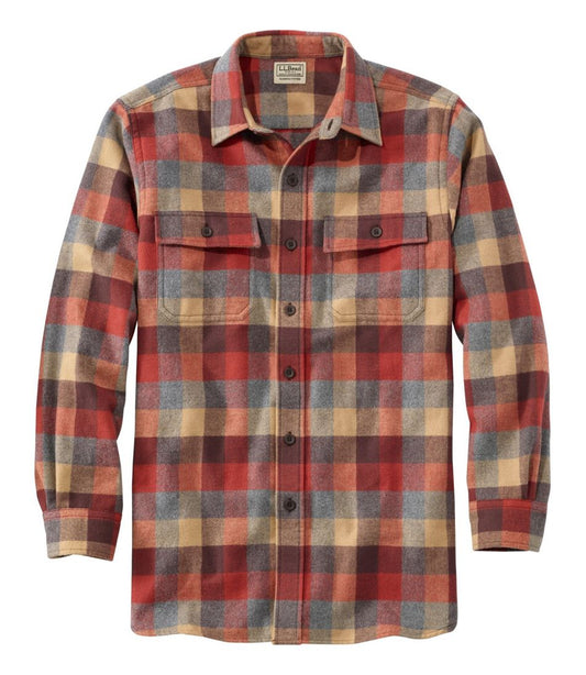 L.L.Bean | Men's Chamois Shirt, Slightly Fitted, Plaid