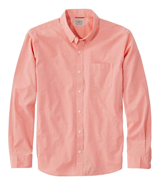 L.L.Bean | Men's Comfort Stretch Performance® Shirt, Long-Sleeve, Slightly Fitted Untucked Fit