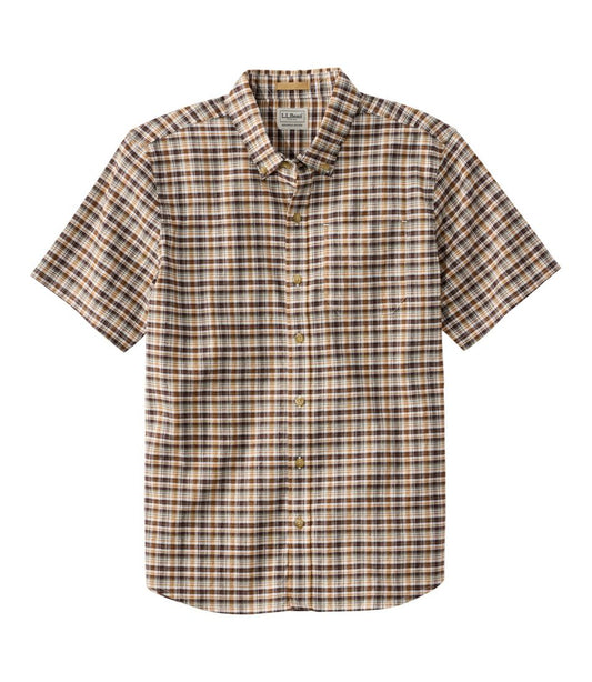 L.L.Bean | Men's Stonecoast Hemp Shirt, Short-Sleeve, Slightly Fitted Untucked Fit