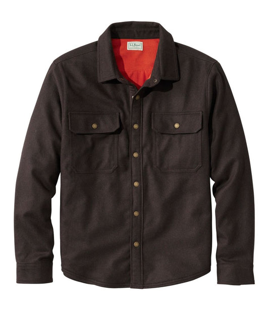 L.L.Bean | Men's Maine Guide Lightweight Lined Wool Field Shirt