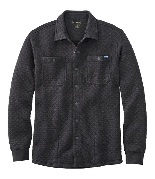 L.L.Bean | Men's Quilted Sweatshirts, Snap Overshirt