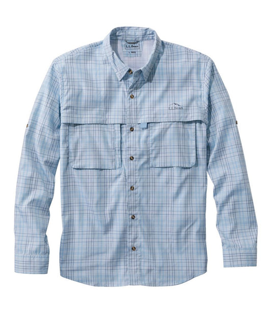 L.L.Bean | Men's Tropicwear Shirt, Plaid Long-Sleeve