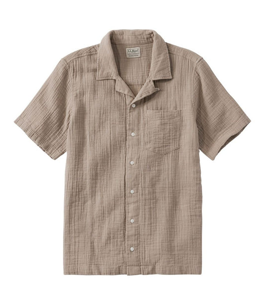 L.L.Bean | Men's Cloud Gauze Shirt, Short-Sleeve, Slightly Fitted Untucked Fit