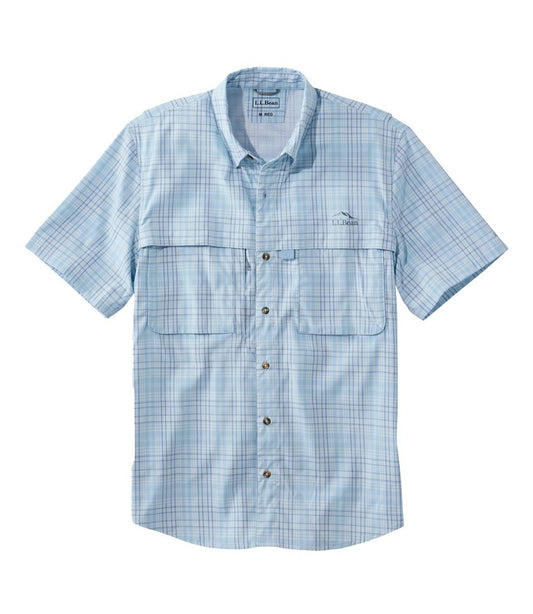L.L.Bean | Men's Tropicwear Shirt, Plaid Short-Sleeve