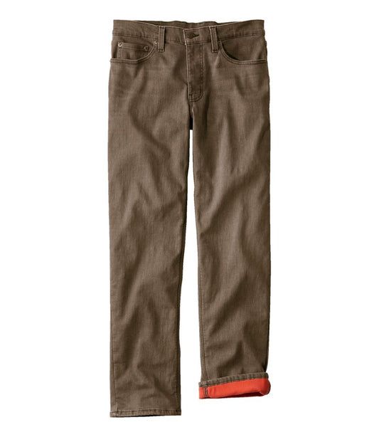 L.L.Bean | Men's BeanFlex® Jeans, Standard Athletic Fit, Fleece-Lined
