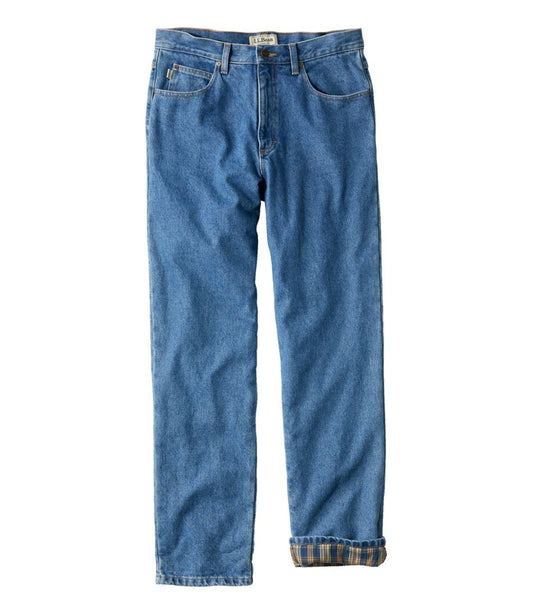 L.L.Bean | Men's Double L® Jeans, Classic Fit, Flannel-Lined