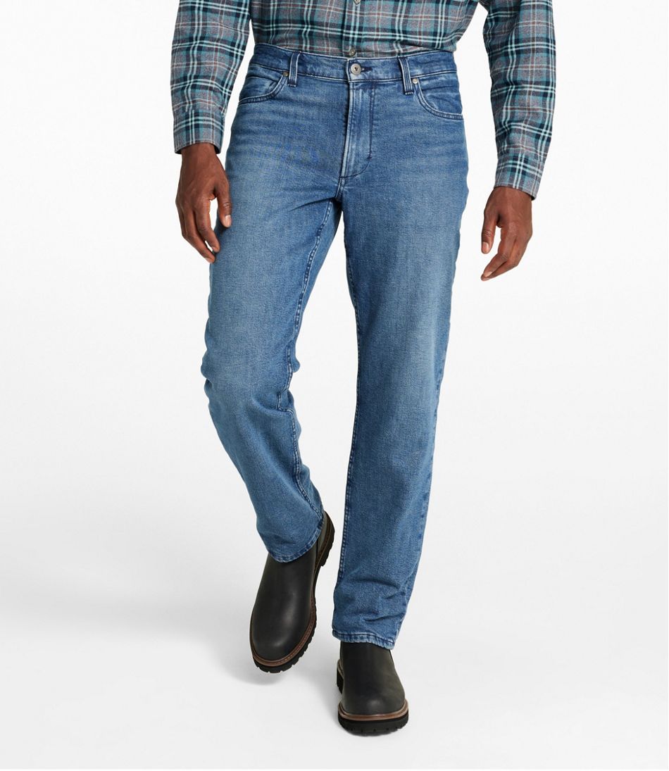 L.L.Bean | Men's Vintage 1912 Jeans, Standard Fit, Straight Leg, Lined