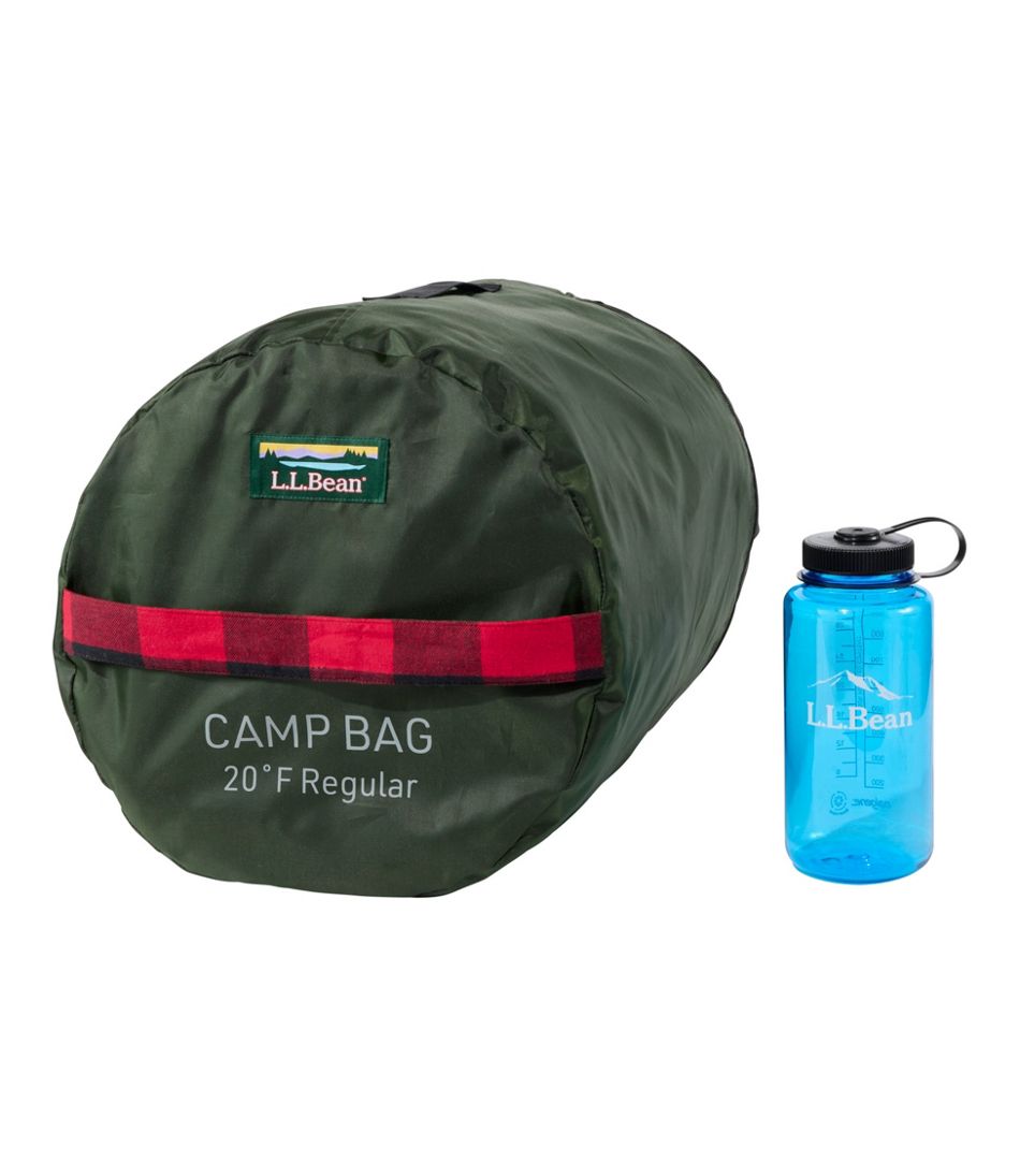 L.L.Bean | Adults' L.L.Bean Flannel Lined Camp Sleeping Bag, 20°