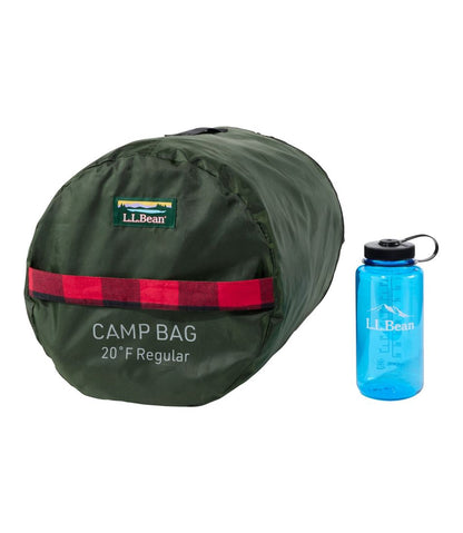 L.L.Bean | Adults' L.L.Bean Flannel Lined Camp Sleeping Bag, 20°