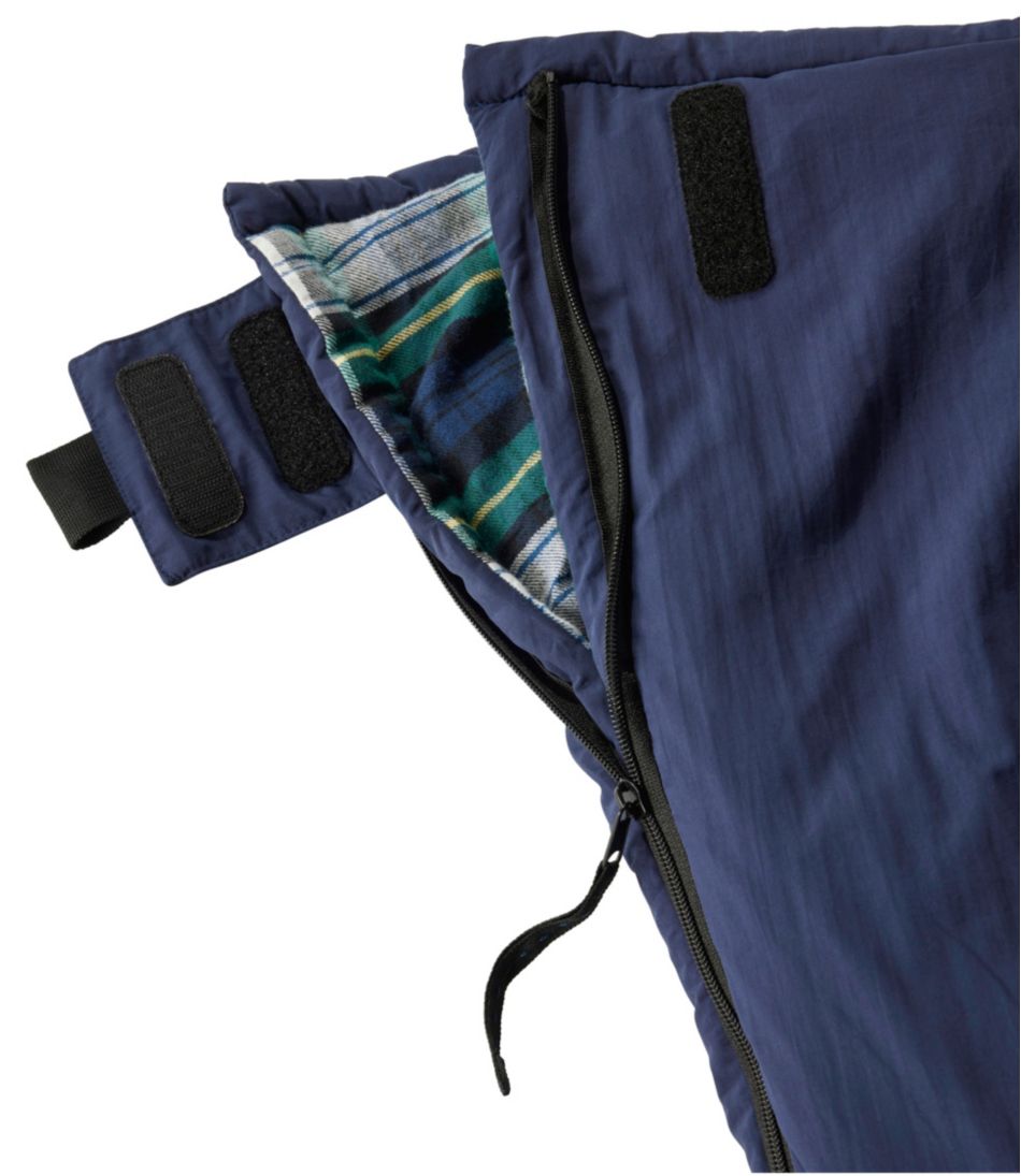 L.L.Bean | Adults' L.L.Bean Flannel Lined Camp Sleeping Bag, 20°