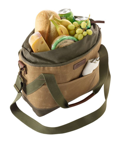 L.L.Bean | Insulated Waxed-Canvas Tote, Medium