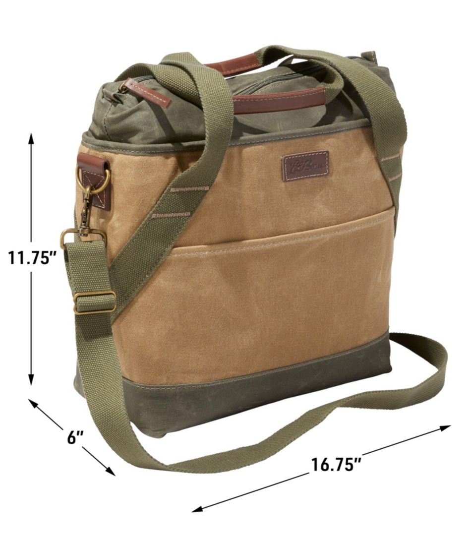 L.L.Bean | Insulated Waxed-Canvas Tote, Medium