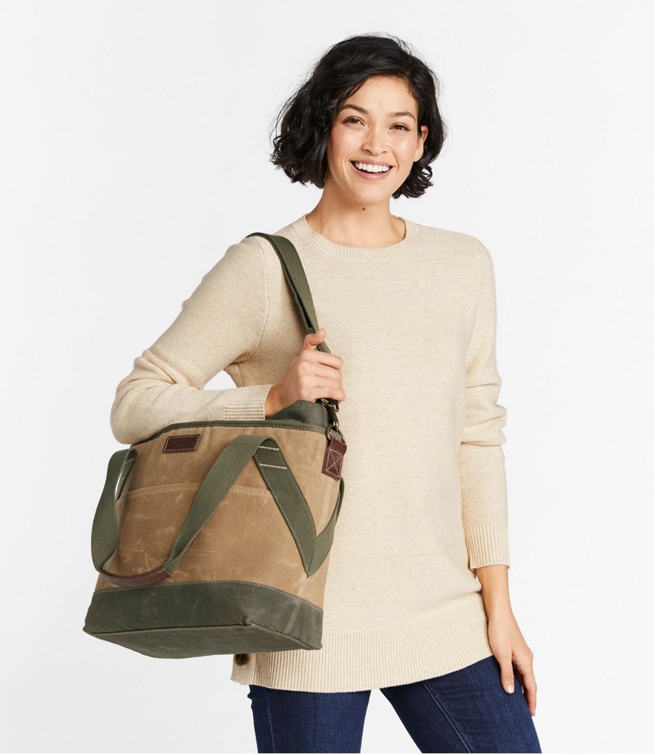 L.L.Bean | Insulated Waxed-Canvas Tote, Medium