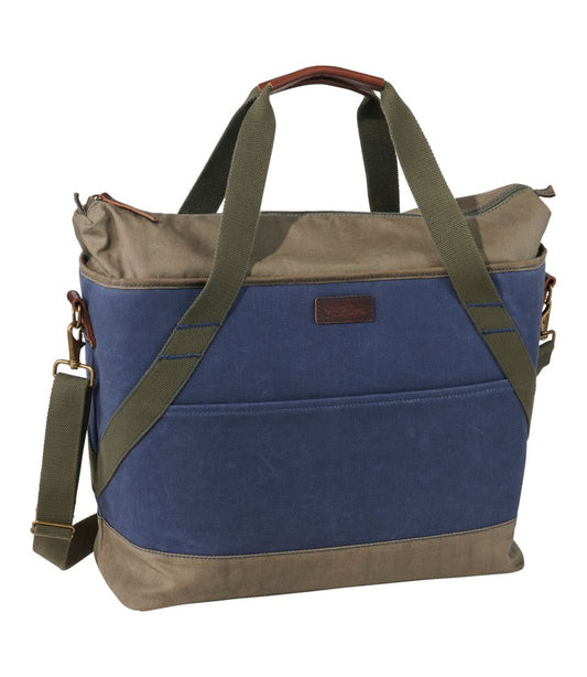 L.L.Bean | Insulated Waxed-Canvas Tote, Large