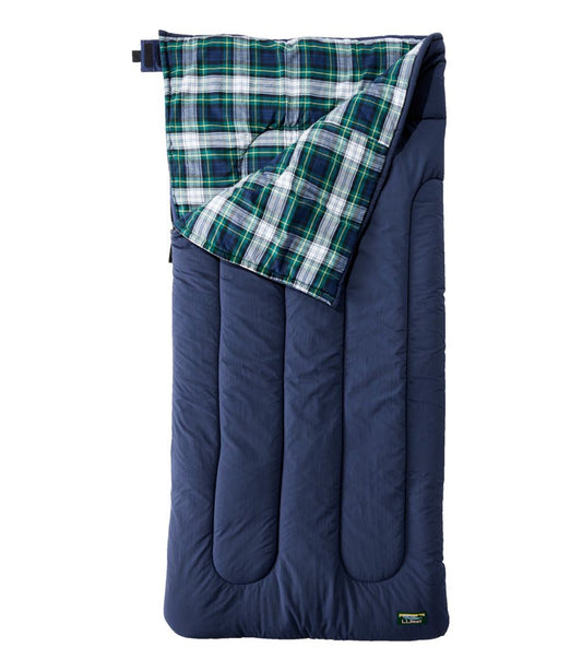 L.L.Bean | L.L.Bean Flannel Lined Camp Sleeping Bag, 0°