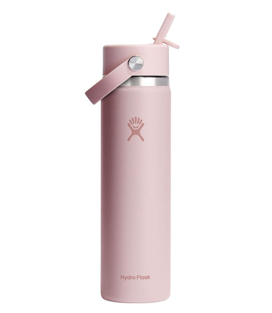 L.L.Bean | Hydro Flask Wide Mouth Water Bottle with Flex Straw Cap, 24 oz.