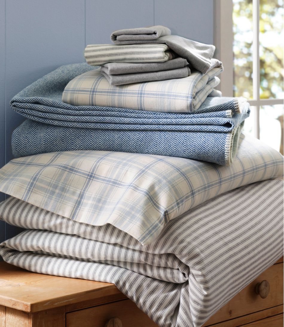 L.L.Bean | Ultrasoft Comfort Flannel Pillowcases, Set of Two