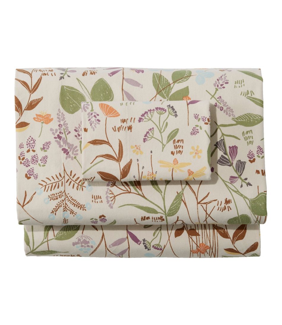 L.L.Bean | Birch Floral Flannel Sheet Collection