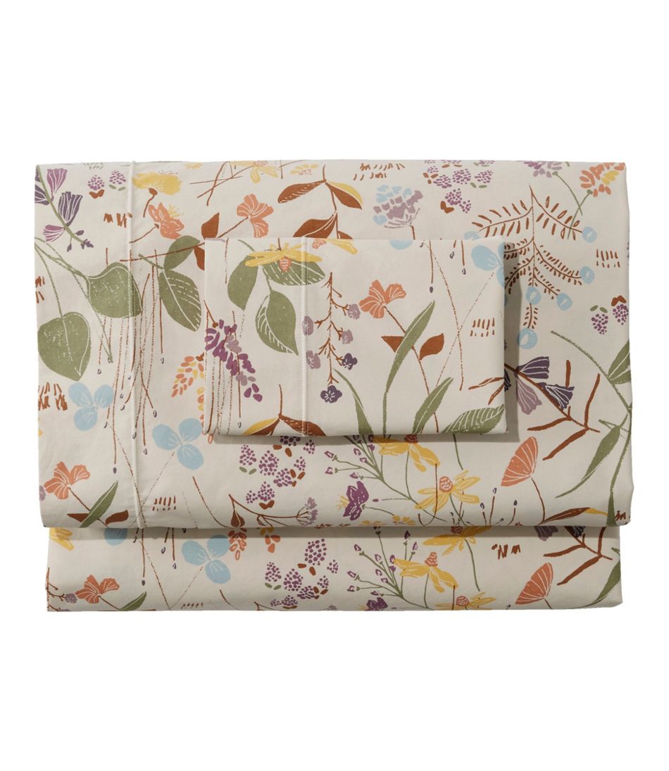 L.L.Bean | Birch Floral Percale Sheet Collection