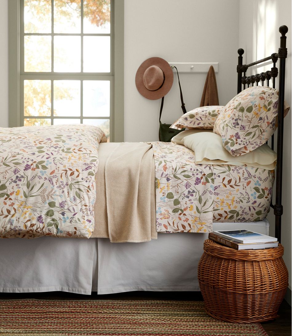 L.L.Bean | Birch Floral Percale Sheet Collection
