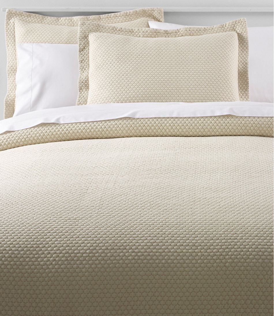 L.L.Bean | Organic Honeycomb Matelassé Bedspread