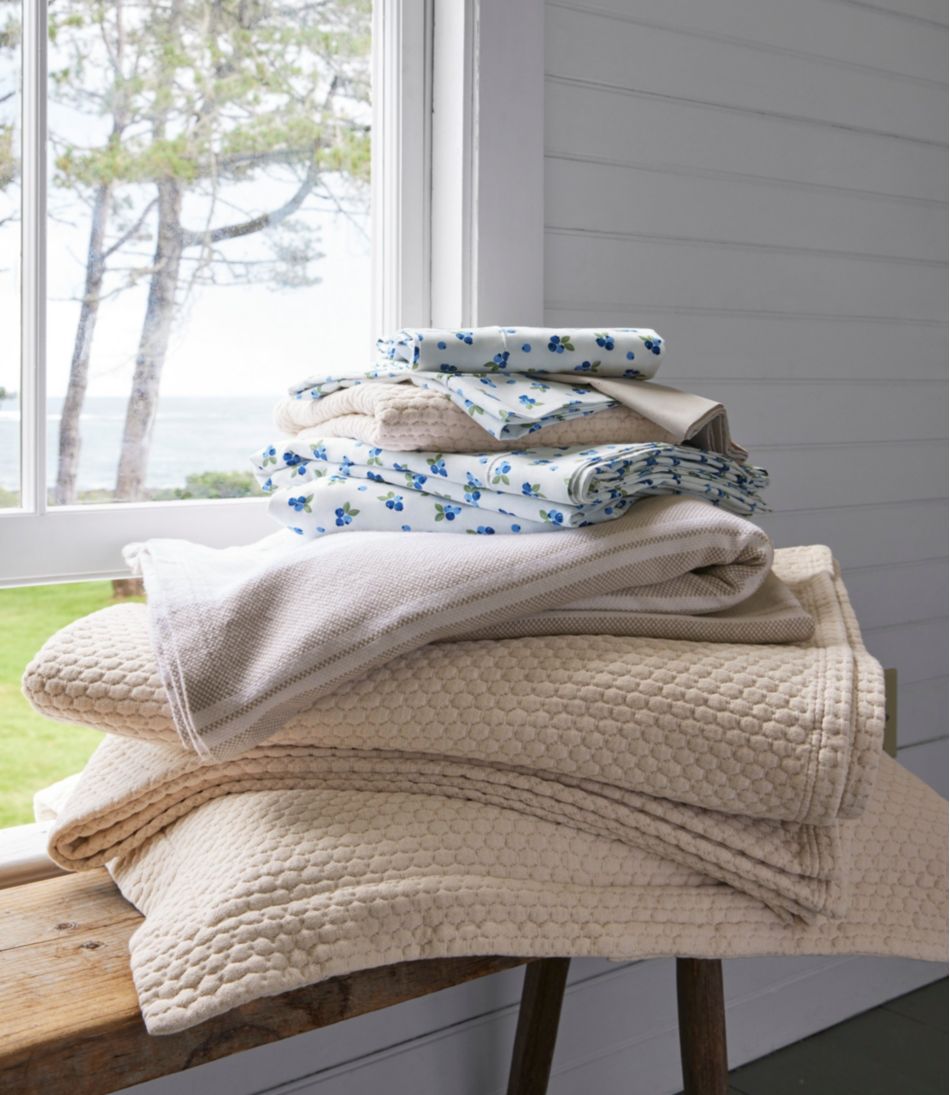 L.L.Bean | Organic Honeycomb Matelassé Bedspread