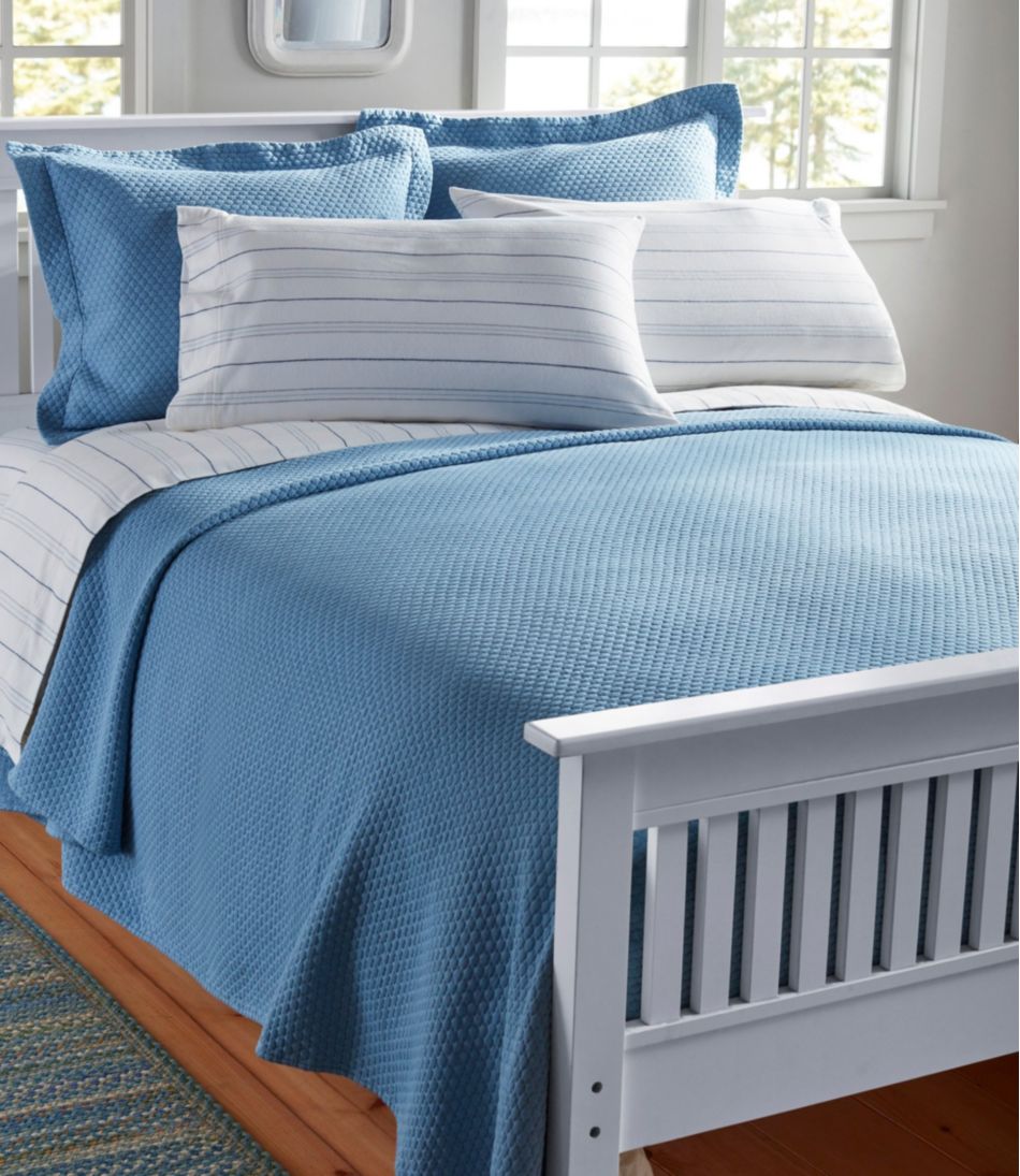 L.L.Bean | Organic Honeycomb Matelassé Bedspread