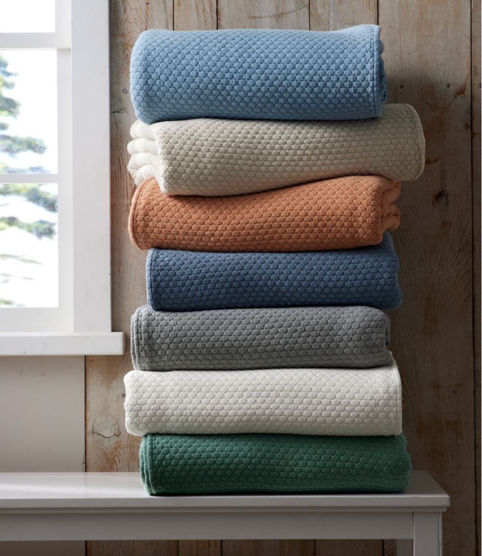 L.L.Bean | Organic Honeycomb Matelassé Bedspread