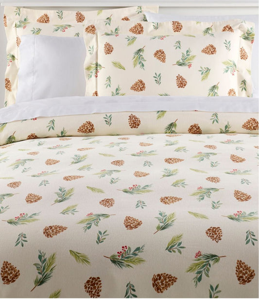 L.L.Bean | Evergreen Flannel Comforter Cover Collection