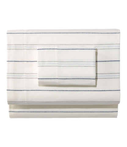 L.L.Bean | Organic Flannel Sheet Collection, Stripe