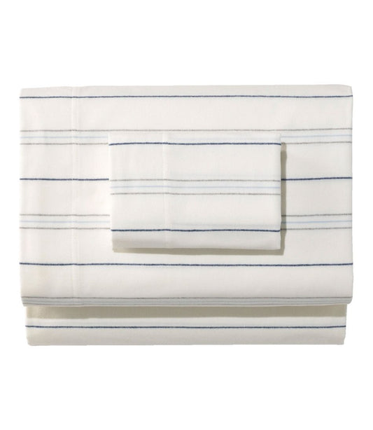 L.L.Bean | Organic Flannel Sheet Collection, Stripe