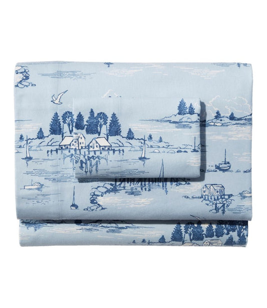 L.L.Bean | Coastal Landscape Flannel Sheet Collection