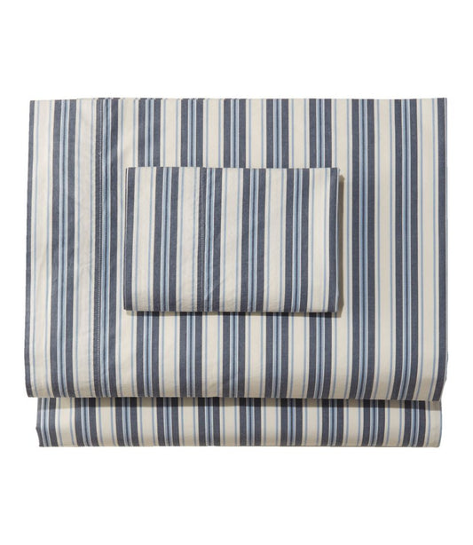 L.L.Bean | Sunwashed Percale Sheet Collection, Stripe