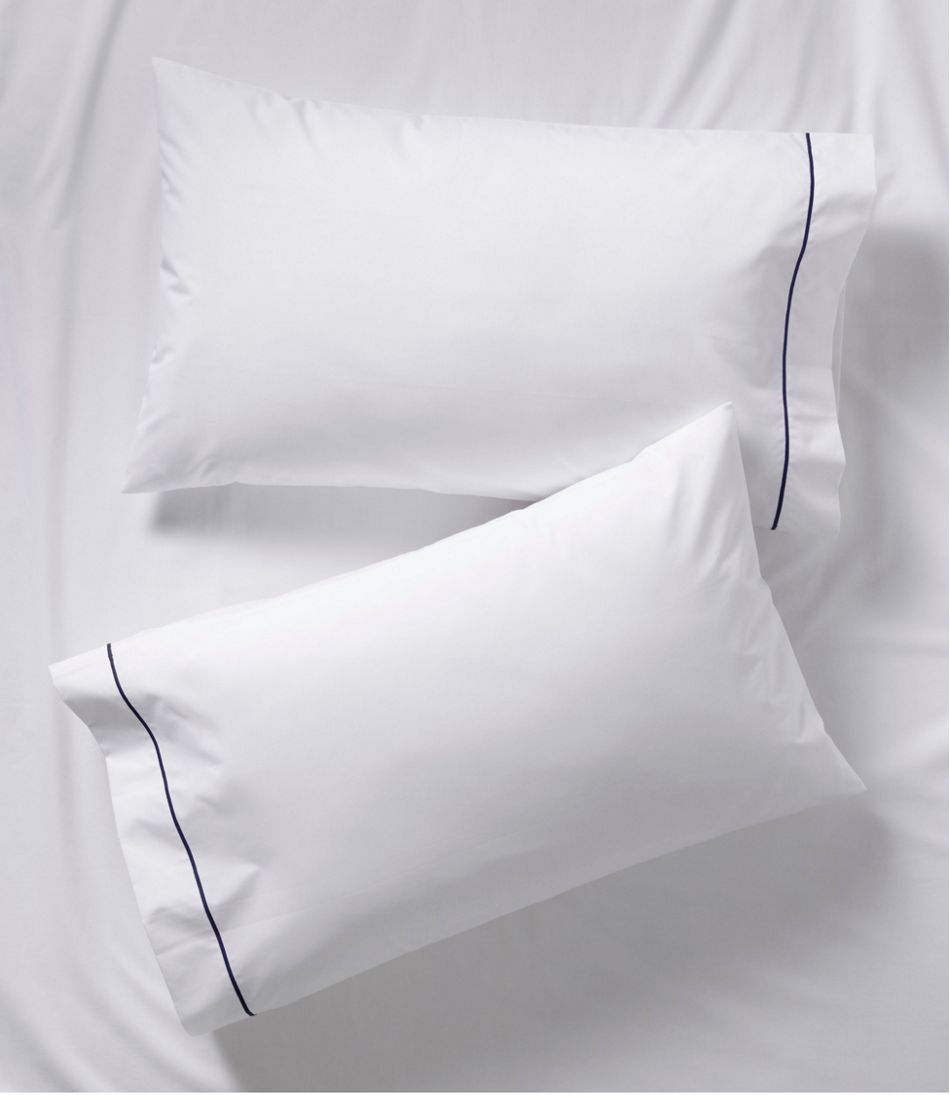 L.L.Bean | Premium Egyptian Percale Sheet Collection, Satin Stitch
