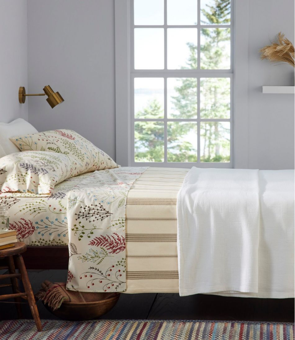 L.L.Bean | Organic Cotton Blanket, Stripe