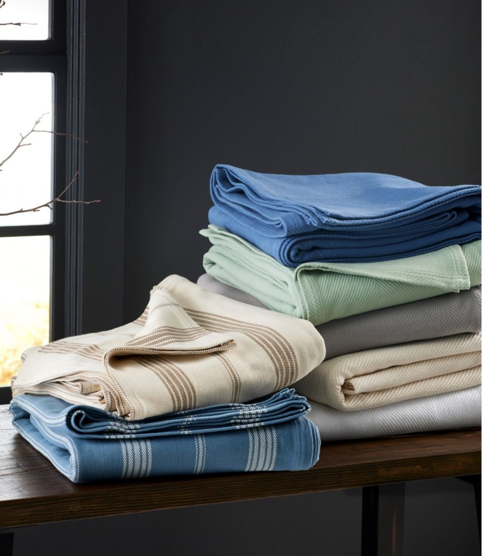L.L.Bean | Organic Cotton Blanket, Stripe